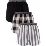 Calvin Klein sada pánských trenek Slim Fit Boxer 3Pk NB3000ALES Level Stripe Black Field Plaid – Hledejceny.cz