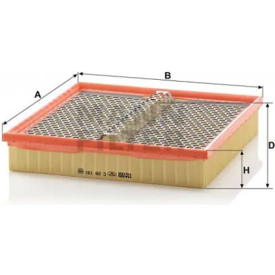 MANN FILTER Vzduchový filtr C 28 191 – Hledejceny.cz