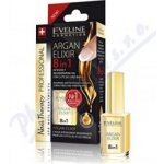 Eveline Cosmetics Nail Therapy regenerační elixír na nehty a nehtovou kůžičku Argan Elixir 8 in 1 12 ml – Zboží Dáma