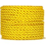 Dekorační šňůrka TwistCord Bright Yellow sytě žlutá 3mm x 4m(5,-Kč/m) – Zboží Dáma