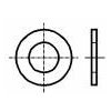 Distanční podložka kola BOSSARD Podložka kulatá M5 D=10mm h=1mm kyselinovzdorná ocel A4