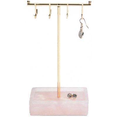 Stackers stojan na šperky Small Rose Quartz T Bar růžová – Zboží Mobilmania