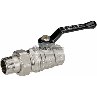Bugatti Kohout kulový Oregon 185°C se šroubením, s pákou FM 1", PN64 03200034 – Sleviste.cz