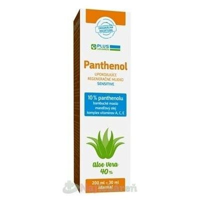 Plus Lékárna Panthenol 10% tělové mléko sensitive, zklidňující 230 ml – Hledejceny.cz
