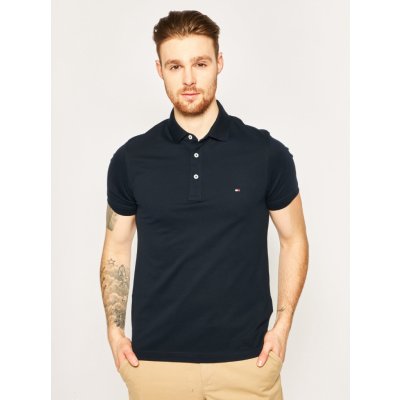 Tommy Hilfiger pánské tmavě modré polo Core 403 – Sleviste.cz