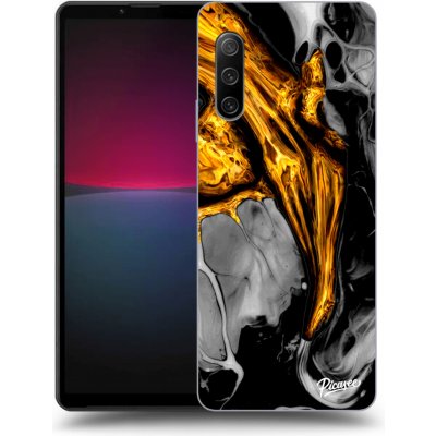 Pouzdro Picasee silikonové Sony Xperia 10 IV 5G - Black Gold černé – Zboží Mobilmania