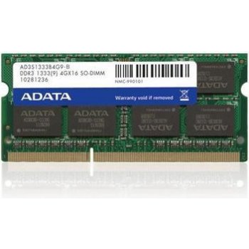 ADATA SODIMM DDR3 2GB 1333MHz CL9 AD3S1333C2G9-R