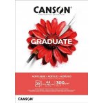 Canson Graduate Acrylic Skicák v lepené vazbě A4 300g 20 listů – Sleviste.cz