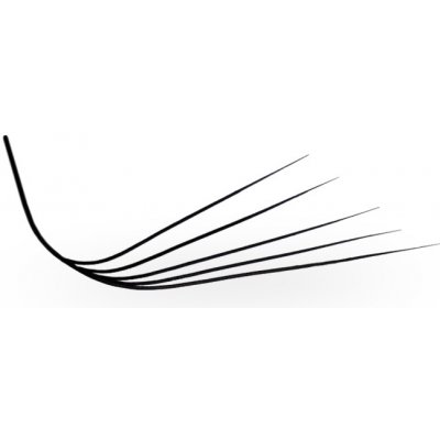 Luxury Lashes 5D Řasy Premium sypané v Hotovém Vějířku Zakřivení umělých řas: M, Délka umělých řas: 12 mm, Tloušťka řas: 007 – Zboží Dáma