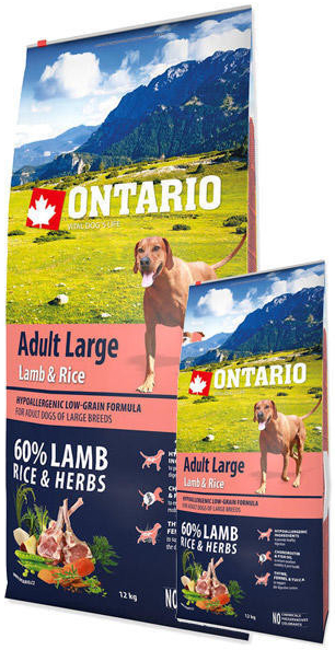 Ontario dog ADULT LARGE lamb 12 kg