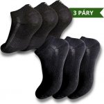 Czech Socks nízké bavlněné ponožky černá 3 páry – Zboží Mobilmania