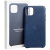 Pouzdro a kryt na mobilní telefon Apple Apple iPhone 11 Pro Max Leather Case Midnight Blue MX0G2ZM/A
