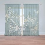 Sablio Záclony Motýli: 2ks 150x250cm – Hledejceny.cz