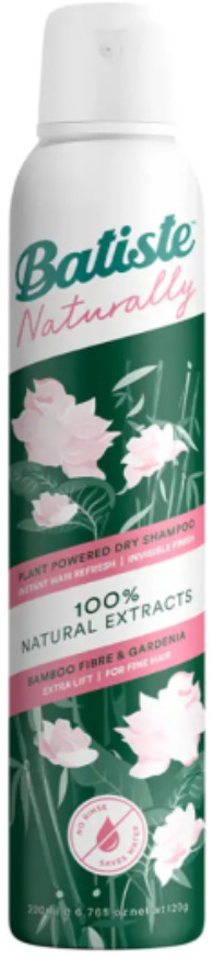 BATISTE Batiste Naturally Extra Lift Bampoo Fiber & Gardenia Dry Shampoo 200 ml