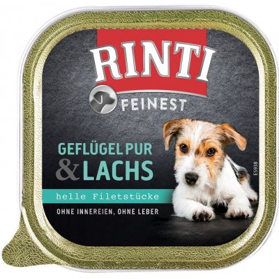 Rinti Feinest Pur Adult Dog drůbeží a losos 11 x 150 g – Zboží Mobilmania