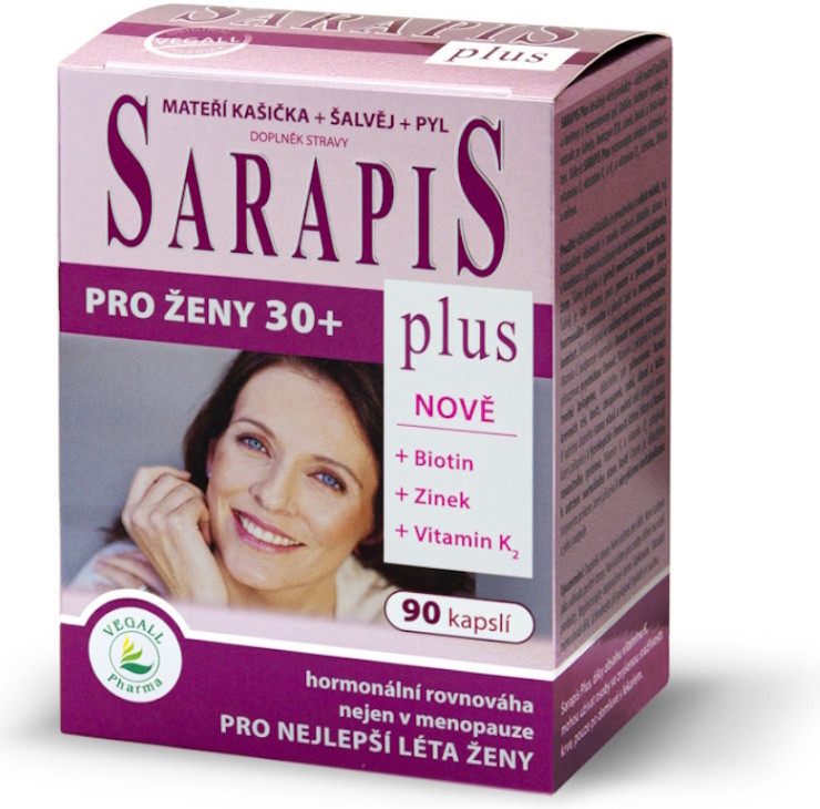 Sarapis plus pro ženy 30+ 90 kapslí