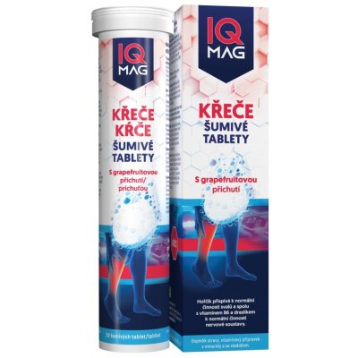 IQ Mag Křeče grapefruit 20 šumivé tablety – Hledejceny.cz