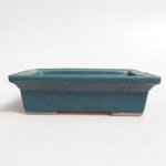 E-bonsai Keramická bonsai miska 13 x 10 x 4 cm modrá – Zboží Dáma