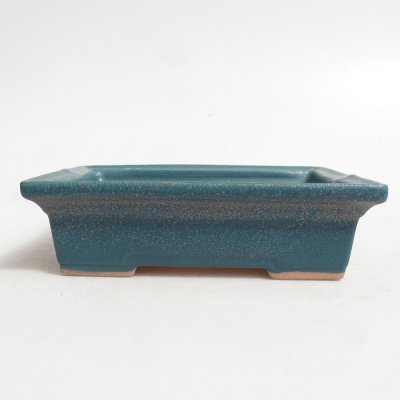 E-bonsai Keramická bonsai miska 13 x 10 x 4 cm modrá – Zboží Dáma