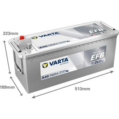 Varta Promotive EFB 12V 140Ah 800A 640 500 080 – Zboží Mobilmania