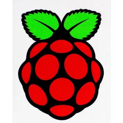Samolepka s logem Raspberry Pi - Velikost : Velká (58 mm x 44 mm) – Sleviste.cz