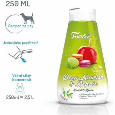 Foolee Beauty Šampon pro psy Foolee Beauty Deep Nourish & Repair pro hloubkovou výživu srsti 500 ml – Sleviste.cz