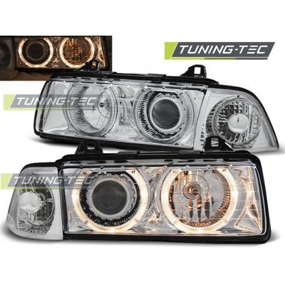 Tuning-Tec Přední čirá světla BMW 3 E36 Coupe (1991 - 1999) - černé - Angel Eyes – Hledejceny.cz