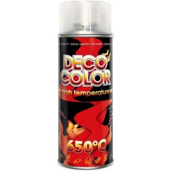 DecoColor barva ve spreji odolná teplotě 650°C 400 ml transparentní matná