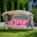 PATIO Ravenna Lux s moskytiérou a s bočními stolky D042-23DW 448640 – Zboží Dáma