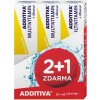 Vitamín a minerál Additiva sada Multivitamin 2+1 mandarinka šumivé tablety 3 x 20 ks