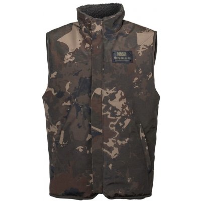 Nash Vesta Zero Tolerance Sherpa Fleece Reversible Body Warmer – Zboží Dáma