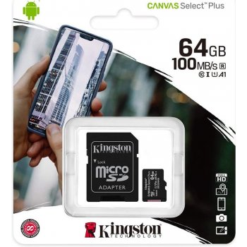 Kingston microSDXC 64 GB SDCG3/64GB