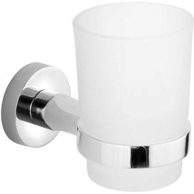 Aqualine Samba Sklenka s držákem, chrom/mléčné sklo SB104 – Zboží Dáma