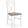 Jídelní židle MOB Delmar bílá bílá / béžová