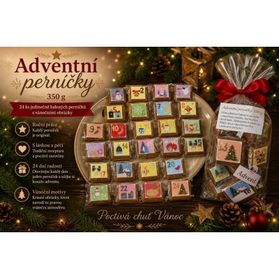 MEDUŇKA pekařství perníkářství Adventní perníčky 350 g – Zboží Dáma