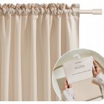 Hotový závěs Room99 Aura béžová polyester 140x250 cm s tunýlkem – Hledejceny.cz