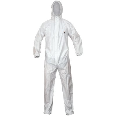 Cerva Chemsafe MS1 overal bílá XL – Sleviste.cz