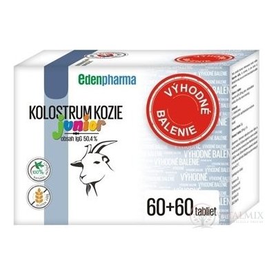 EDENPharma KOLOSTRUM KOZE Junior Výhodné bal. 2x60 tablet