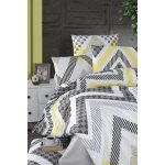 Brotex povlečení bavlna Zigzag grey zipový uzávěr 220x220 70x90 – Zbozi.Blesk.cz