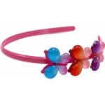 Čelenka s třemi motýli Barva: růžová – Hledejceny.cz