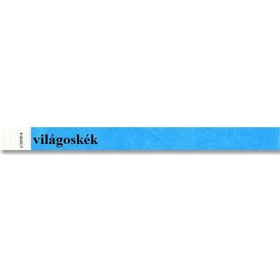Identifikační náramky 3/4", světle modrá, tyvek, 100 ks – Hledejceny.cz