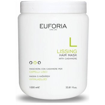 Euforia Lissing vyhlazující regenerační maska na vlasy proti krepatění s kašmírem 1000 ml