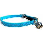 Bafpet Kočičí obojky zdobené stříbrnou vlnkou 10 mm x 32 cm – Zboží Dáma