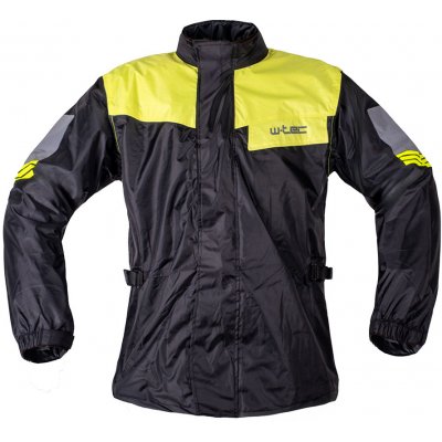 W-TEC Igava Moto pláštěnka - 2.jakost černá-fluo zelená - S | Zboží Auto