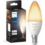Philips HUE LED světelný zdroj, 5,2 W, 470 lm, teplá studená bílá, E14 PHLEDHB5.2W/AMB – Zboží Živě