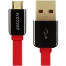 Avacom DCUS-MIC-120R USB - Micro USB, 120cm, červený