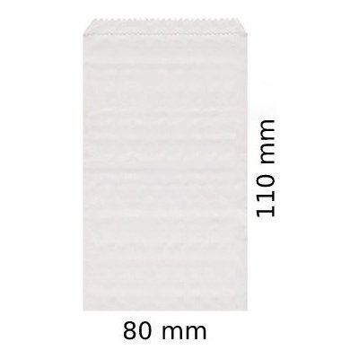 Wimex Lékárenské papírové sáčky bílé 8x11 cm – Zboží Mobilmania