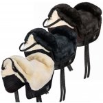 CHRIS Beránkové sedlo T Iberica Plus Bareback Pad antracit/černé/přírodní – Zboží Dáma