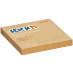 StickN KraftNotes 76 × 76 mm, 100 listů, samolepicí, přírodní, z recyklovaného papíru, blok na poznámky 21639 – Hledejceny.cz