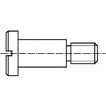 PROFISTYL DIN 923 šroub s válcovou hlavou plochou, s průběžnou drážkou a osazeným dříkem černý Varianta: DIN 923 šroub s plochou hlavou s drážkou a osazením M6x6 – Hledejceny.cz